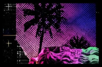 Purple Sunset Palms Box
