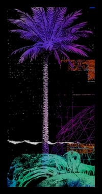 Tall Neon Palm